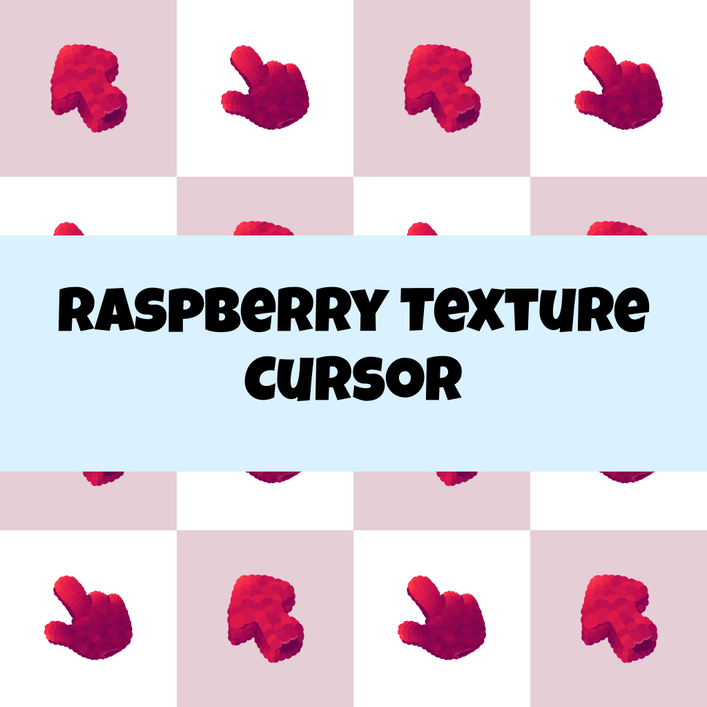 Preview Raspberry Texture cursor custom cursor pack